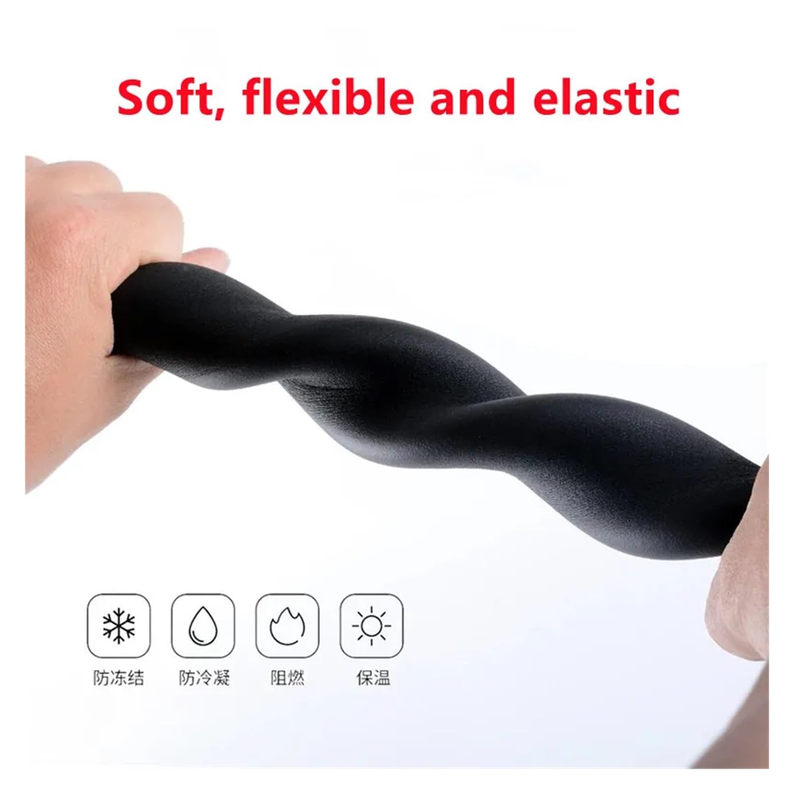 Tubo de espuma aislante para tuberías, Aislamiento de tuberías 1,8 metros for calentador agua CA 9 mm y 15(15x32mm)