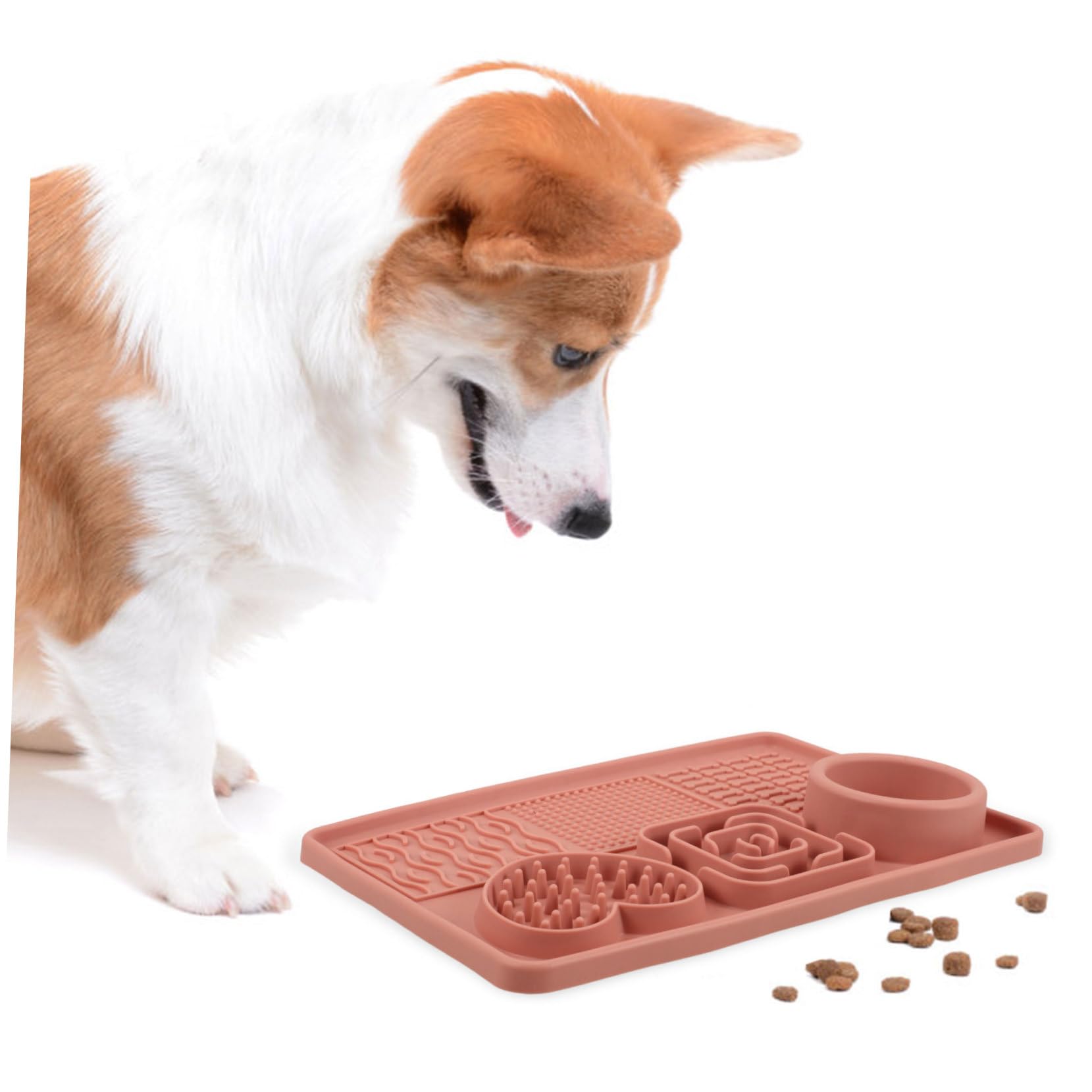 BESPORTBLE 5pezzi Tappetino Per Cani Per Alimentazione Lenta Con Ventosa Tappetino Leccare Per Animali Domestici Riduce La Velocità Di Pappa Facile Da Pulire e Riutilizzabile Design