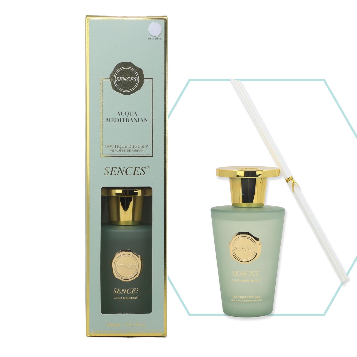 Baltus Reed Diffuser 300ml Acqua Meditranian Fragrance Aromatherapy Air Freshner