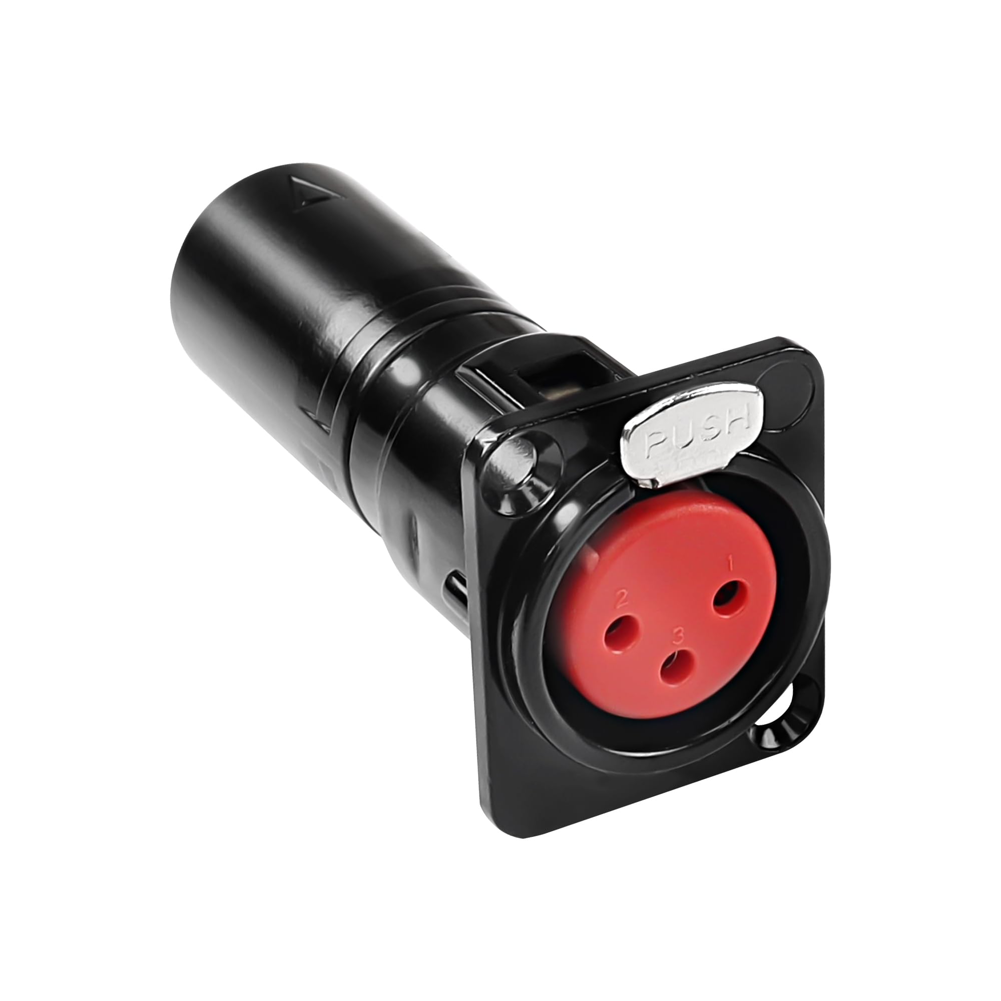 MEIRIYFA XLR 3 Pin Female to Male Pass Through Panel Mount Jack, Mic XLR 3PIN D Series Type Adapter Feed/Pass Thru Converter Compatible with