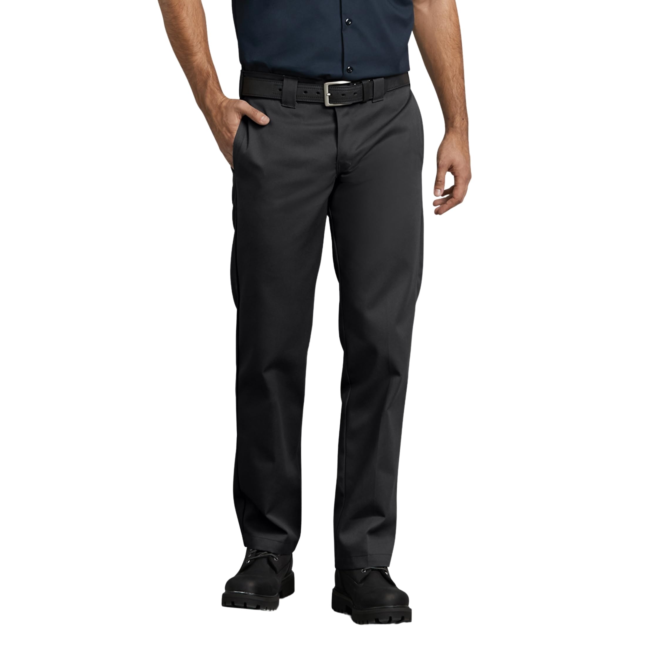 Dickies Men's Black Slim Straight Fit Pant?? ????? ? ?? ?????????????????????? ???? ??? Work Utility Pants, 34W 30L Uk