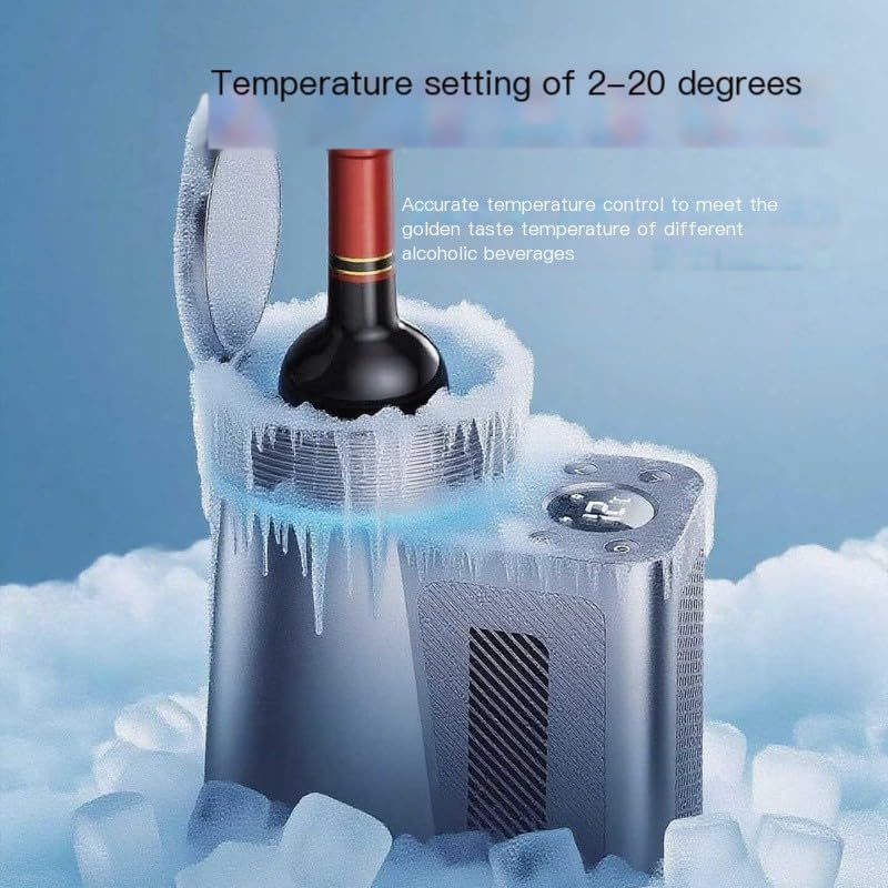 Smart Red Wine Ice Bucket High-End Constant Temperature Home Mini Red Preservation Machine Freezer on Fridge.com - View 3