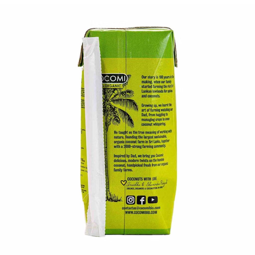 Pack 3x Agua de Coco Bio 330 ml | 3 Bricks de 330 ml (Total 990 ml) | Agua de Coco Ecológica | Bebida Natural Refrescante