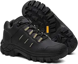 Tênis Masculino Trilha Adventure Raider Couro Legítimo Cano Curto