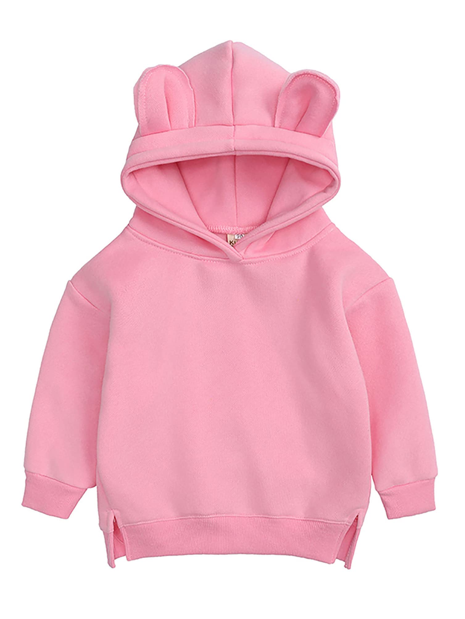 inhzoy Kinder Baby Jungen Mädchen Hoodie Sweatshirts Warme Kapuzenpullover Mit/Ohne Fleece Frühling Herbst Winter Tops