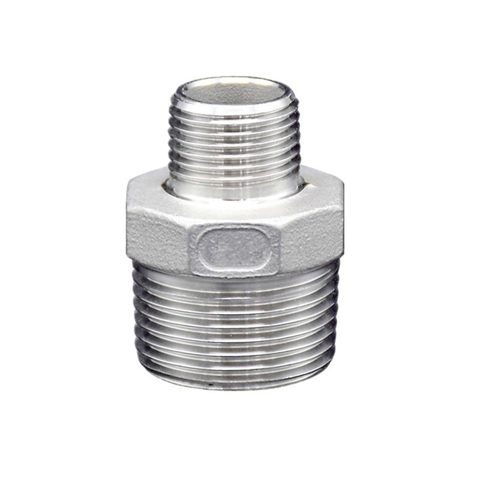 Conector reductor hexagonal de acero inoxidable 316 muy resistente NO13 para plomería duradera 5