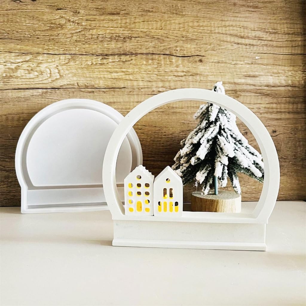 Set di 2 stampi in resina siliconica da appendere alla parete, stampi per gioielli artigianali con texture in silicone per ornamenti fatti a mano