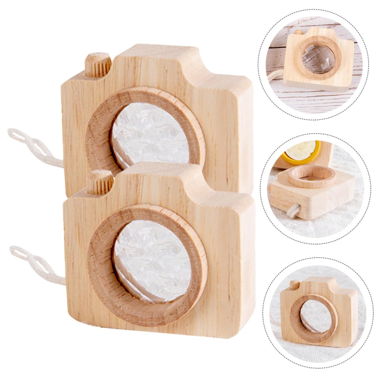 FOYTOKI Children's Camera Toys 2pcs Miniature Kaleidoscope Cameras with Lenses for Kids