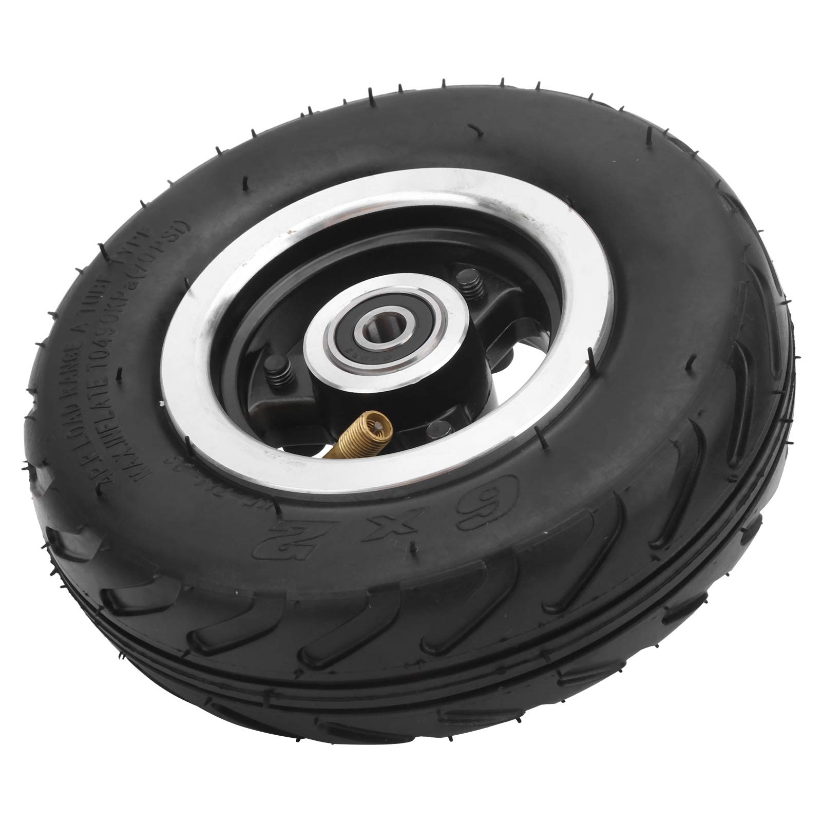 Pneumatisches Rad, 160 mm Stoßdämpfungsgummi Aufblasbarer Luftreifen Robust abriebfest Pneumatische Reifenluft für Elektroroller sportinggoods