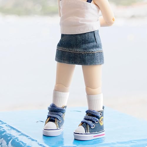 Miniatura 4 de Sotiff 6 pares de mini calcetines de muñeca accesorios de ropa de muñeca para figura de juguete femenino