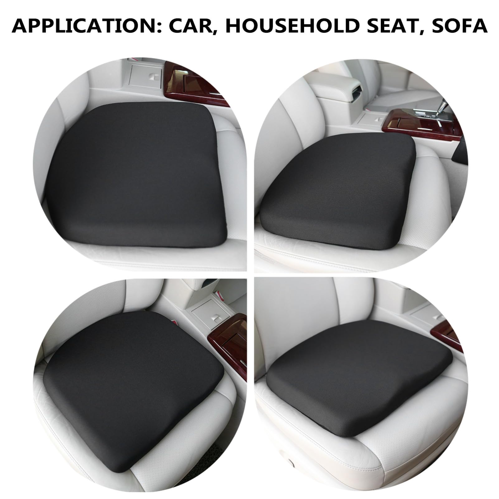 SOLUSTRE Coussin De Siège Auto Mousse à Mémoire Coussin Rehausseur Ergonomique Pour Conduite Confort Optimal Pour Longs Antidérapant Et Réducteur De Pression