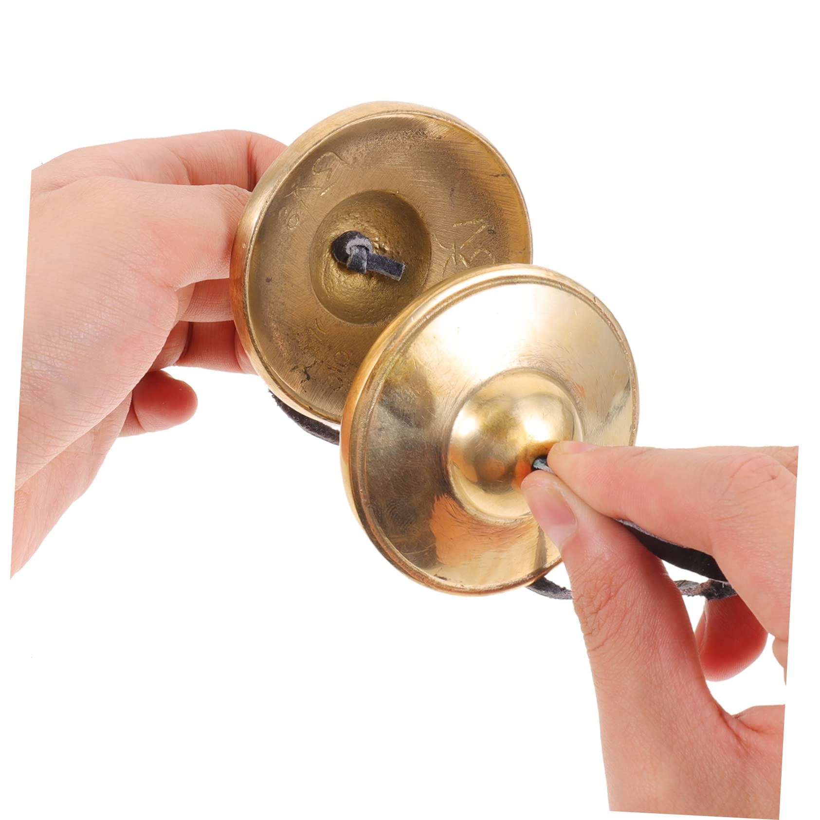 BESTonZON Jingle Bell Instrument Cymbals Bells for Meditation Yoga Percussion Hand Percussion