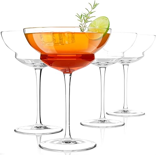 Miniatura 13 de Luigi Bormioli Backdoor '20s - Vasos de cóctel Nick & Nora de 5.75 onzas, juego de 4
