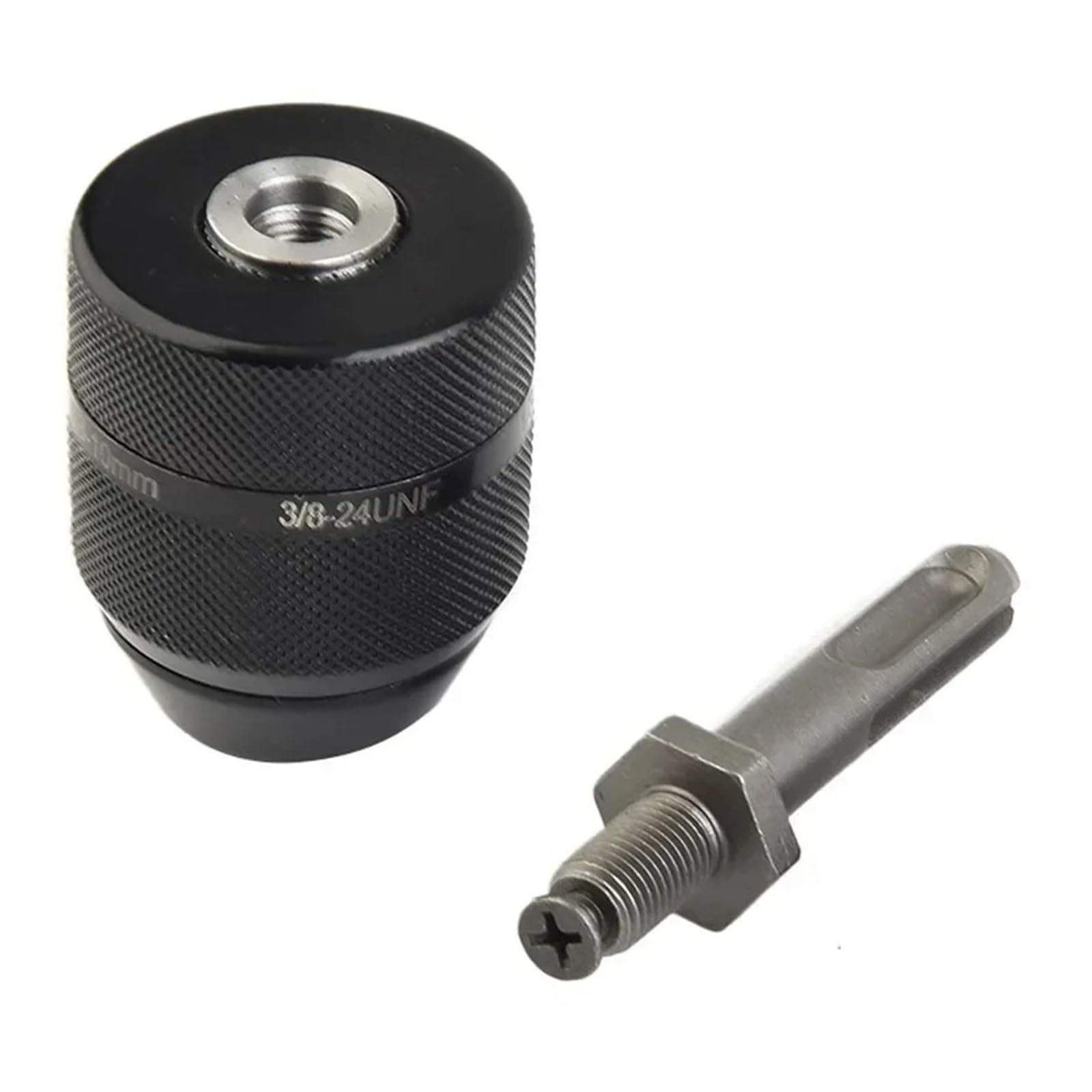 Uchwyt wiertarski i adapter SDS Plus 3/8-24UNF 0,8 mm-10 mm bezkluczowy metal z szybkowymienną narzędziami ręcznymi(Chuck SDS Adapter)