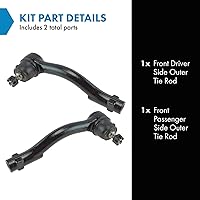 Vista 160 de TRQ Juego de barras de acoplamiento interiores delanteras 2 piezas compatibles con Acura RDX 2013-2018