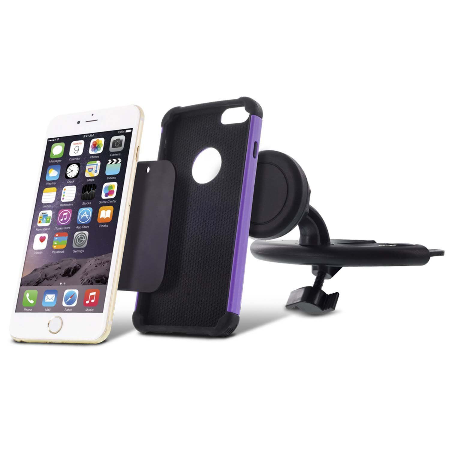 Car Mount Antelope Universal Magnetic CD Slot Car Mount Cradle-less for all Smartphones GPS Apple iPhone 6 Plus