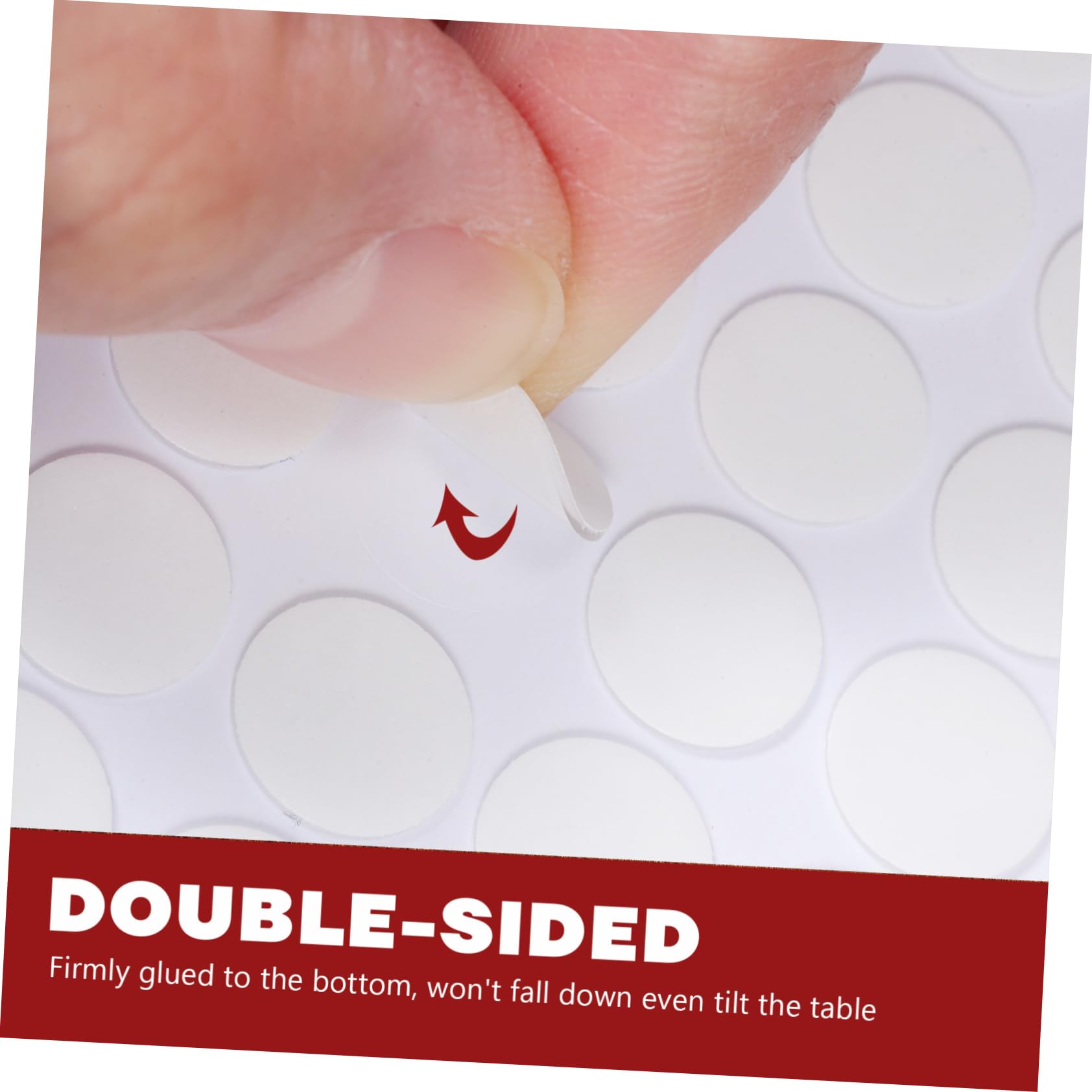 SEWACC Waterproof Circle Stickers 300pcs Double-Sided Adhesive Dots No Marks Round Dot Stickers for DIY