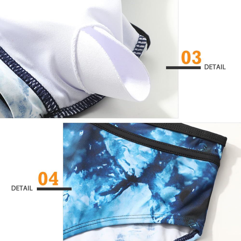 Genfien Traje de Baño para Mujer Conjunto de Bikini Push Up Cintura Alta Bikini Sexy Control de Vientre