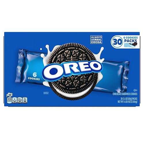 Miniatura 4 de Nabisco Oreo - Galletas de sándwich de chocolate, 2 onzas, paquete de 30 unidades.