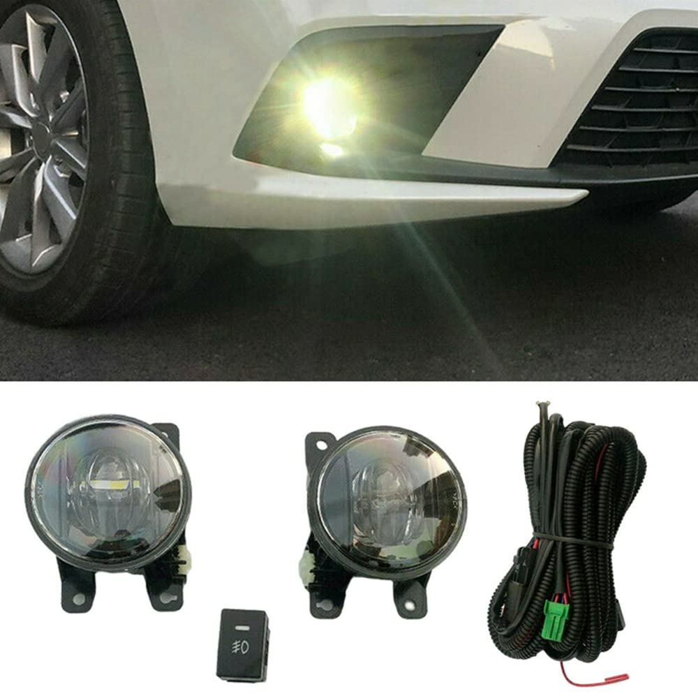 Riloer 2pcs 12V LED auto fendinebbia anteriori, sinistra destra bianco illuminazione fendinebbia sostituzione per H0NDA C-ivic S-edan 2022 2023, impermeabile ad alta luminosità