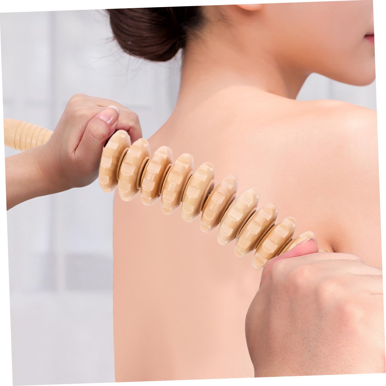 Ipetboom Kit Completo Maderoterapia Corporal Herramienta de Masaje de Madera Práctica y Ligera, Masajeador Portátil Adecuado para Esculpir y Uso Cuerpo