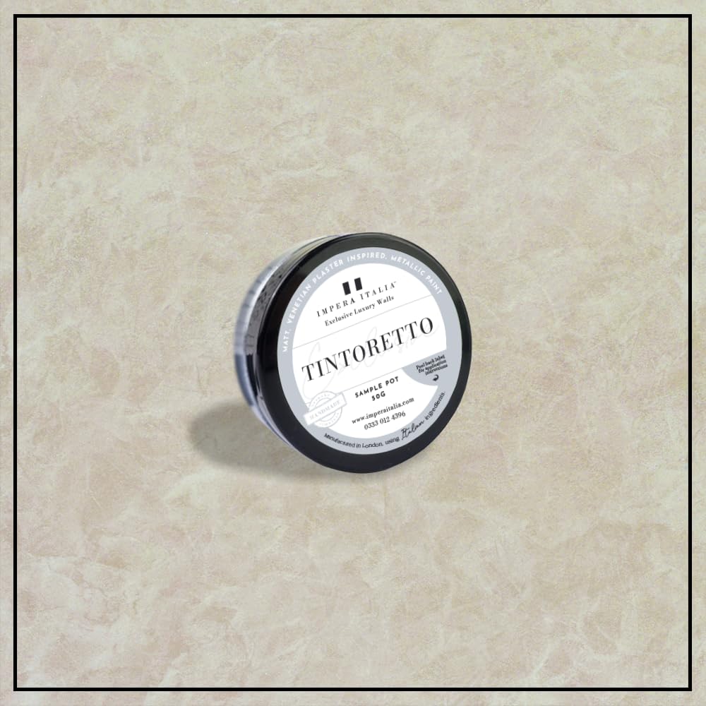 Impera Italia Sesia Tintoretto – Matt, Venetian Plaster Effect, Wall Paint Sample Pot. Includes 50G Of Paint - Covers 0.25Sqm - In Colour