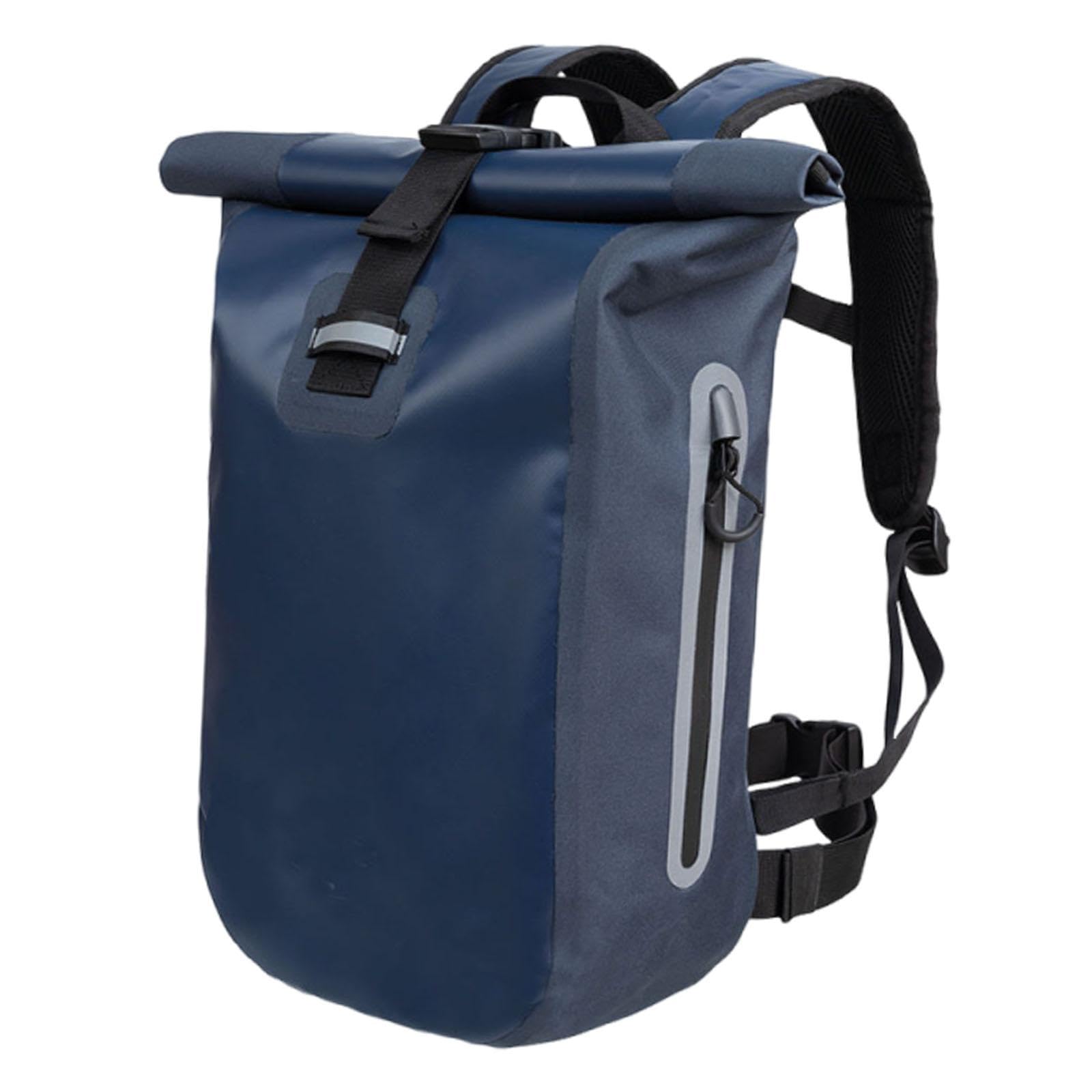 Sac à Dos étanche Enroulable de 20 L, Pochette Résistante Aux Déchirures, Sac de Rangement pour Kayak, Rafting, Pêche, Ski, Voile
