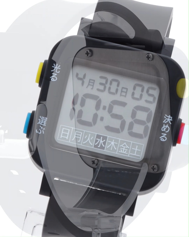 Amazon | 優しいデジタル時計 CN2A0001-BK ブラック | 腕時計