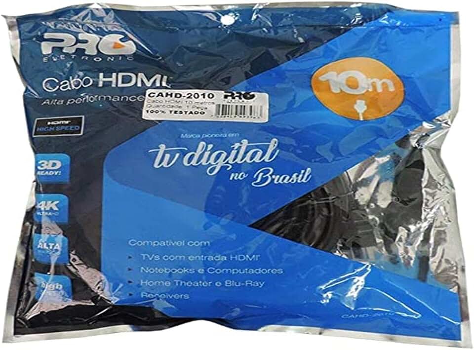 Cabo HDMI de 10M, Proeletronic, CAHD-2010