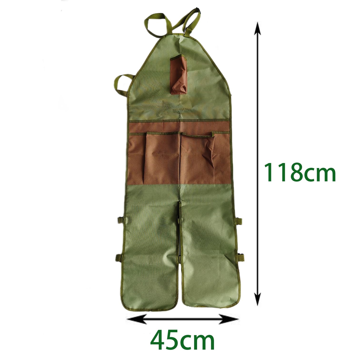 Tablier De Jardinage Jardinier Costume Garden Apron - 1 pièce, Vert, Jardin Protection Tablier, Imperméable Avec Poches, pour Multi Usage Jardinage, Nettoyage et Travail du Bois