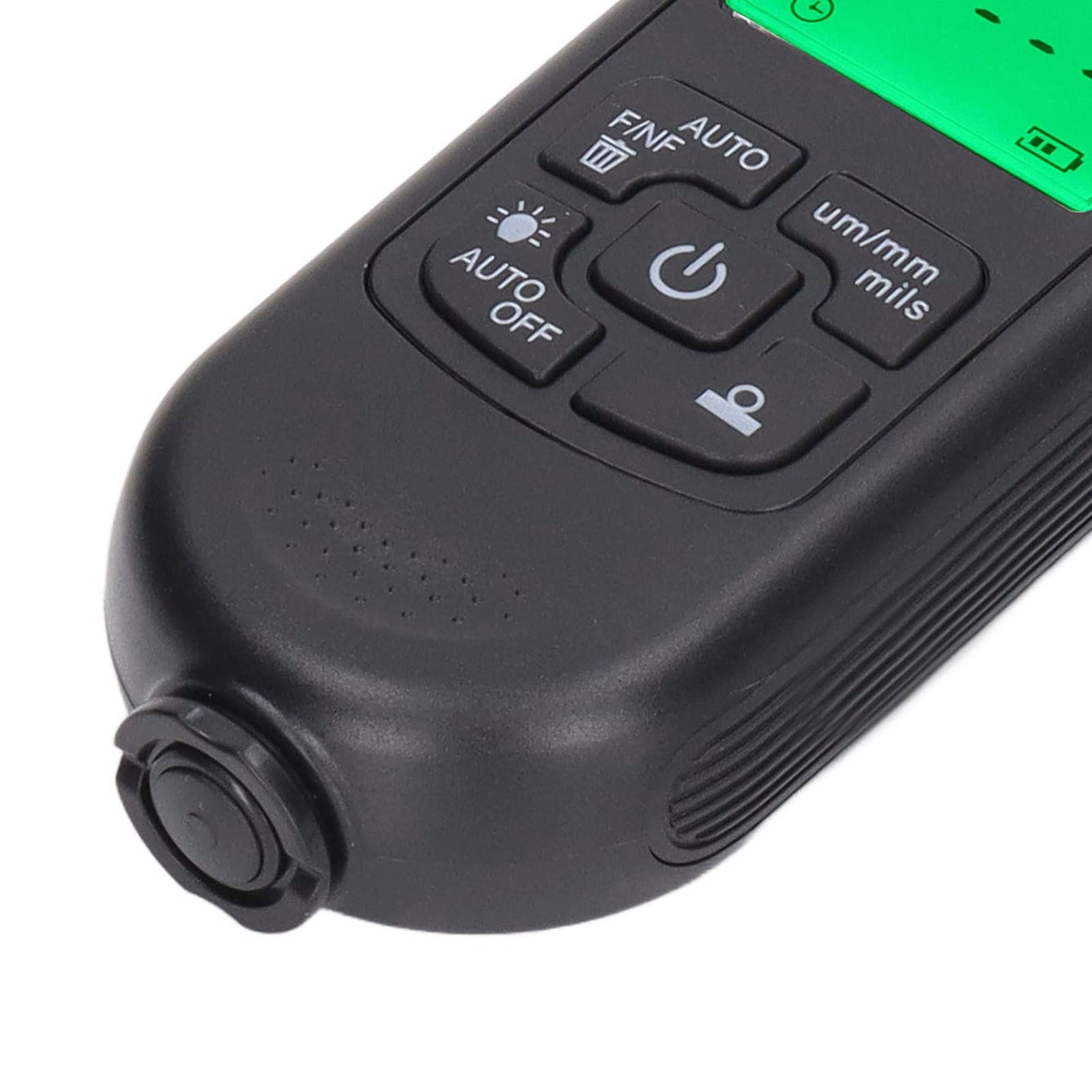 Medidor de Espesor de Revestimiento Digital ABS con Cuerda portátil Función de Apagado automático Medidor de Revestimiento de Pintura para Exteriores (Negra)