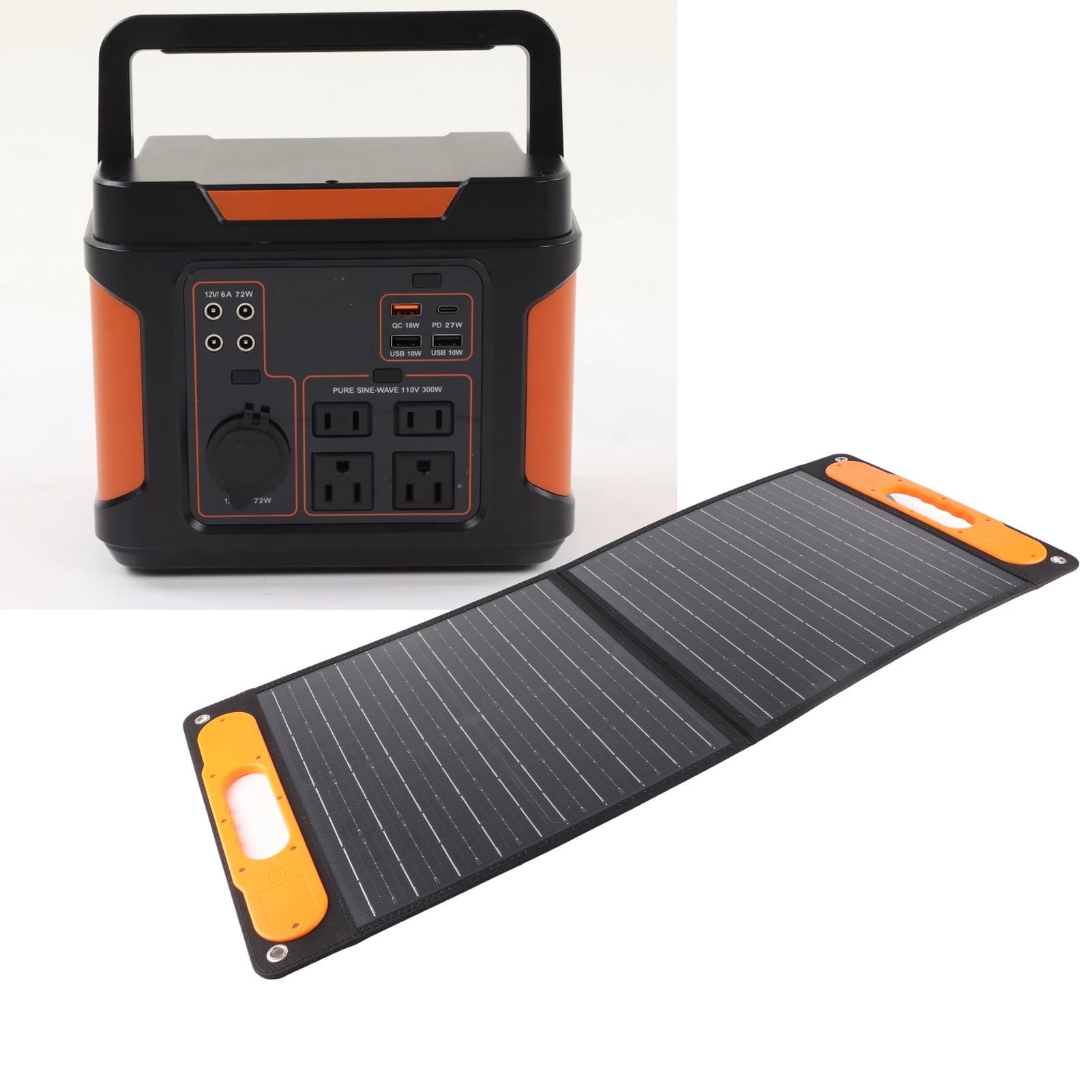 TopyondPortable Folding Solar Charging Panel - Waterproof High Efficiency Solar Panel for ZA301 ZA302 - Solar Charger Power Bank