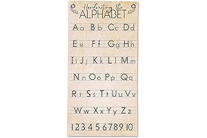 ABC Wall Chart Handwriting the Alphabet - Vintage Canvas Alphabet Poster Wall Scroll Art