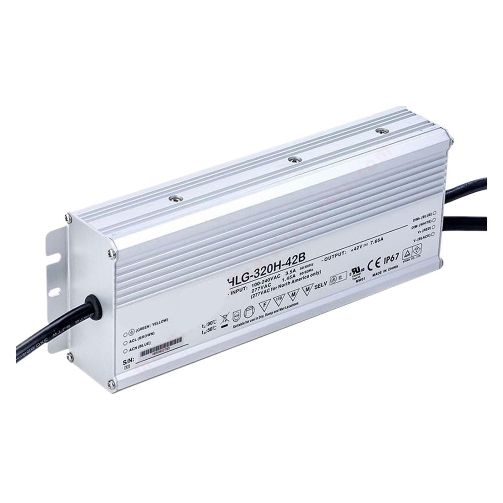 BALYDLUL HLG-320H-24 320W Constant Voltage/Constant Current LED Driver