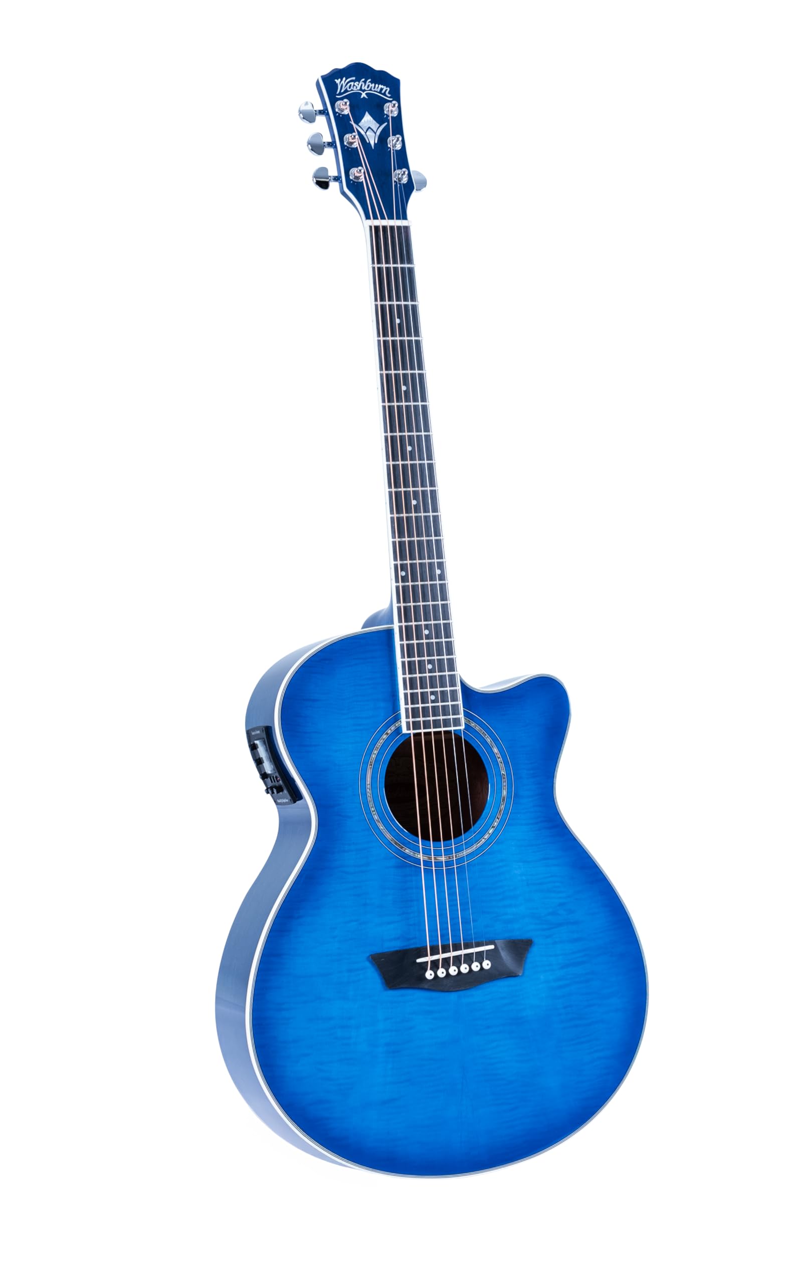 Amazon.com: Washburn EA15 Festival Series Mini Jumbo Cutaway