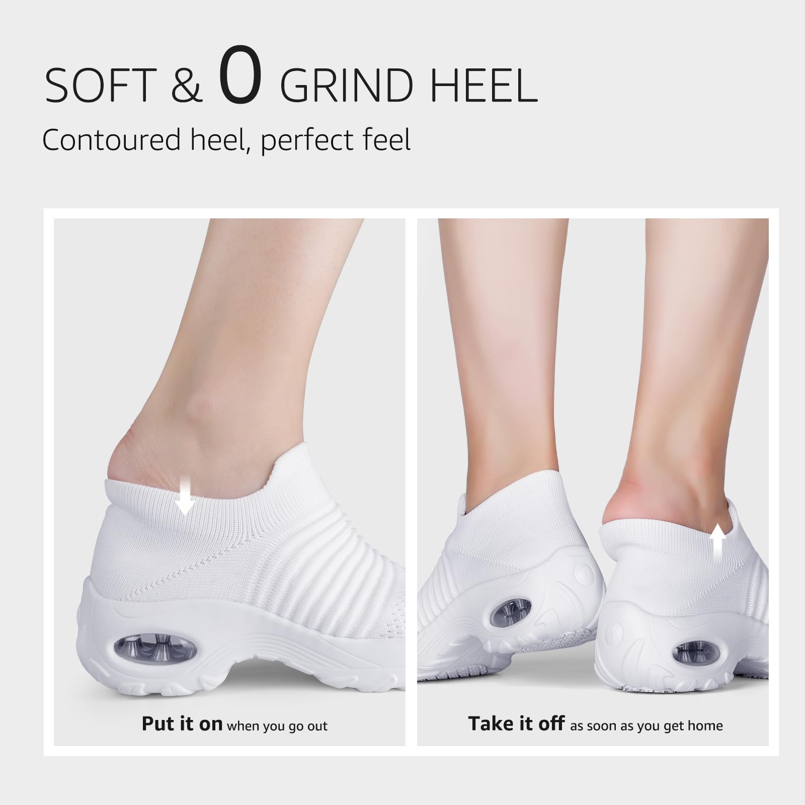 HKR Platform Sneakers Donna Leggero Casual Air Cuscino Scarpe da Ginnastica Outdoor