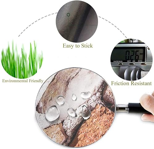 Miniatura 6 de Papel mural imitación piedra, retro 3D,autoadhesivo, con textura de ladrillo de pizarra azul verdoso,papel estampado, para estantes, paredes,