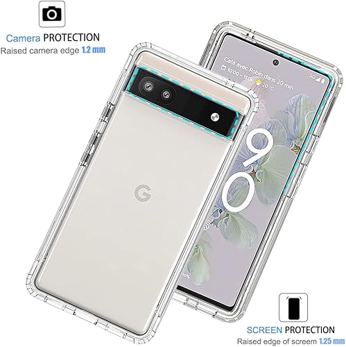 Miniatura 9 de Tothedu Funda de teléfono para Pixel 6A, (no compatible con Pixel 6), GX7AS con protector de pantalla de vidrio templado, bonito patrón de mandala