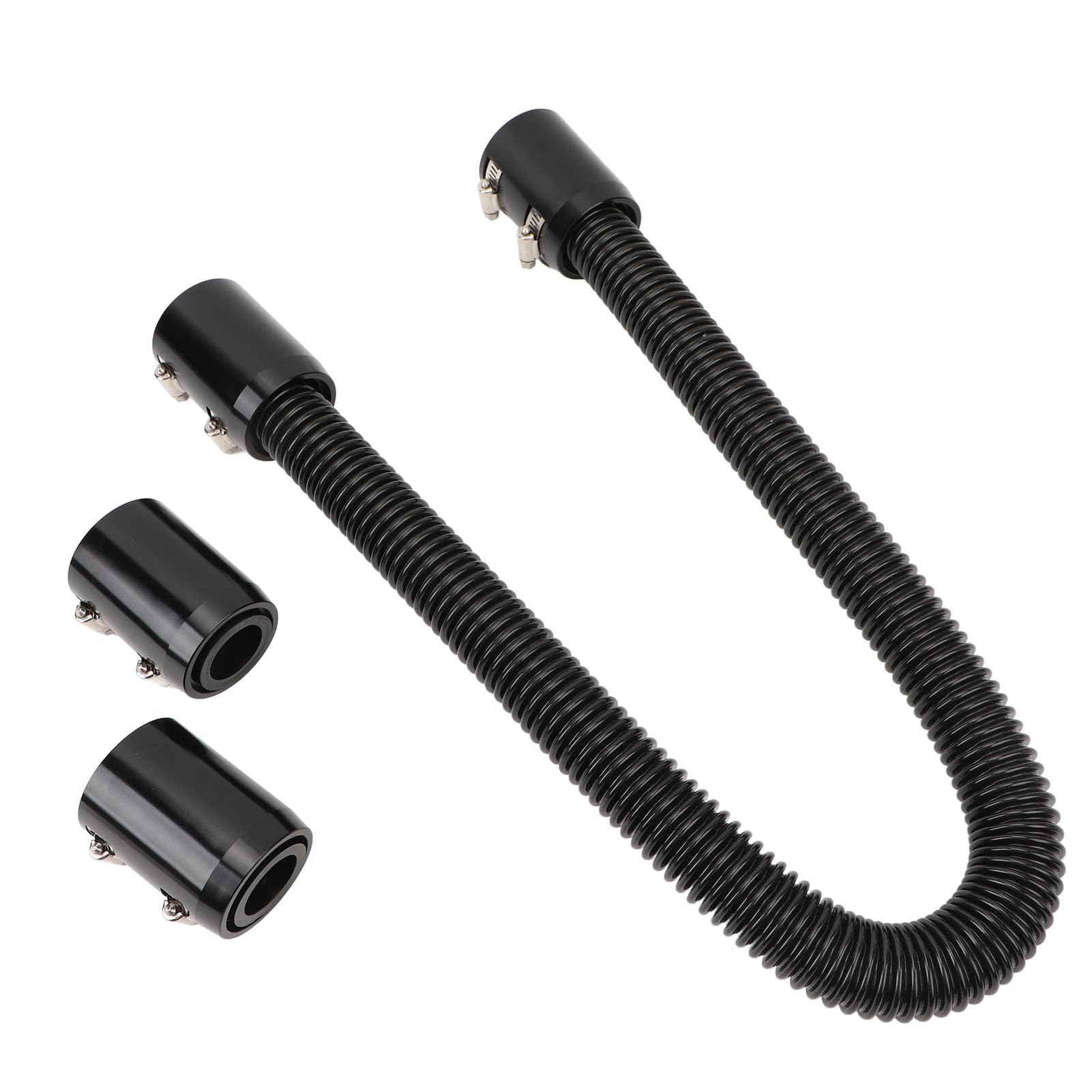 TOPINCN Tubo Flessibile per Radiatore in Acciaio Inossidabile, Collegamento a Tenuta Stagna per un Raffreddamento Efficiente 36 Pollici (BLACK)