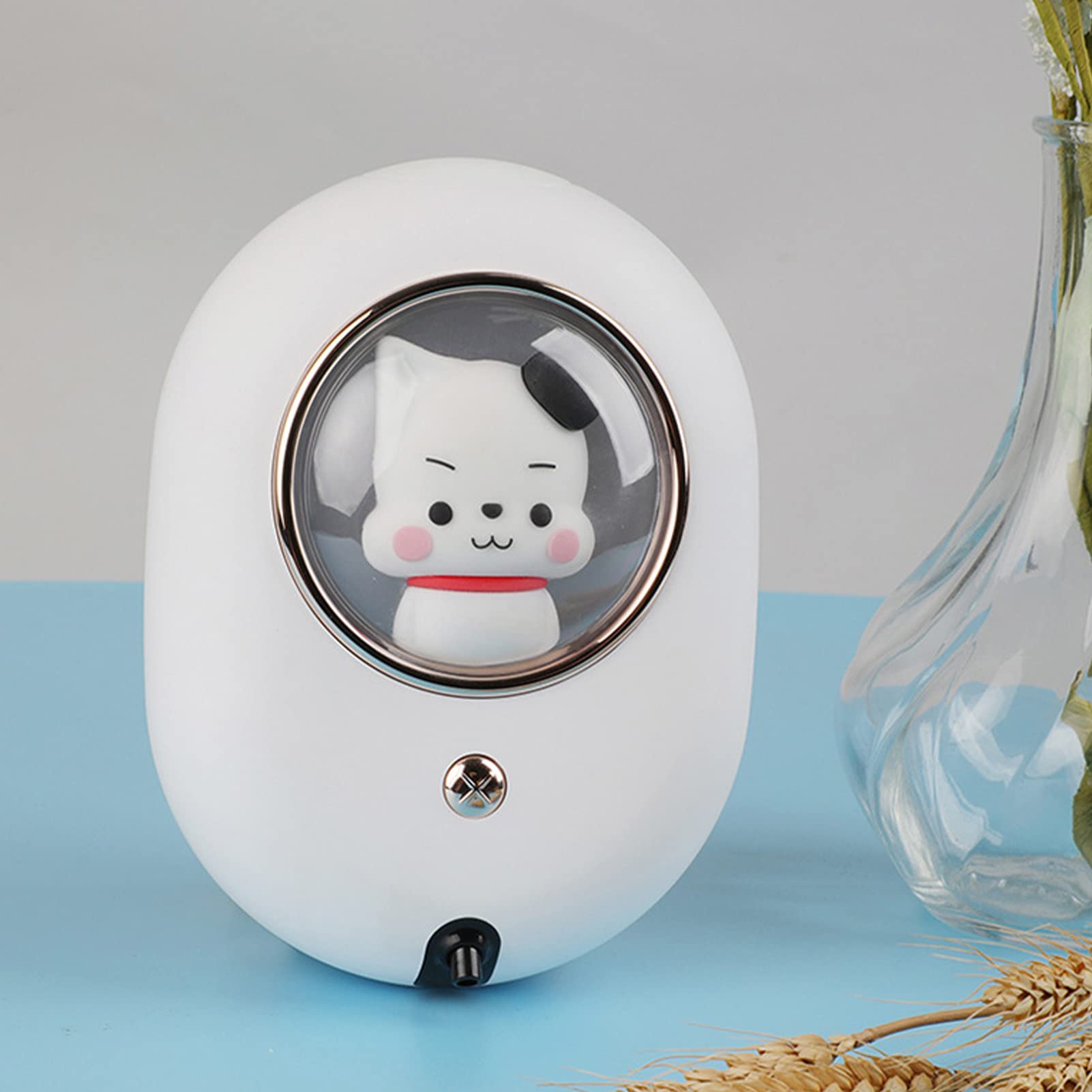 Fafeicy Dispenser di Sapone a Parete, Design a Capsula Spaziale, Dispenser Automatico di Schiuma, Ricaricabile, Impermeabile, per e Bagno