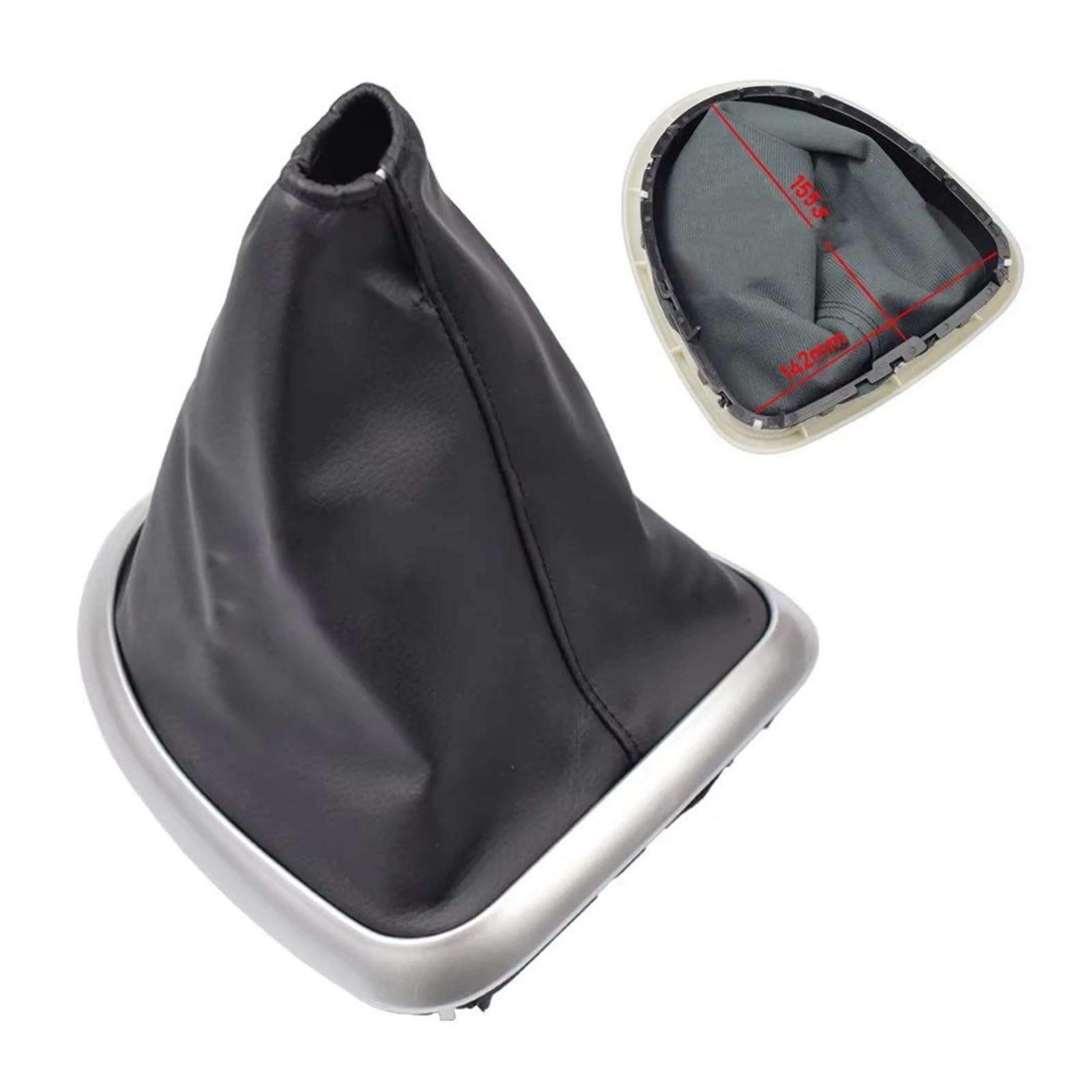 Vavgkdkpzb Case With Frame Shifter Lever Handle For Nissan Qashqai 2006-2013 6 Speed Gear Shift Knob(Case With Frame)