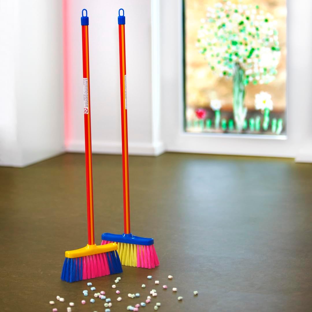 Theo Klein 6612 Pure Fresh Broom, Medium I Children's Broom with Sturdy Handle and Robust Plastic Bristles I Toys for Children Aged 3 and Over