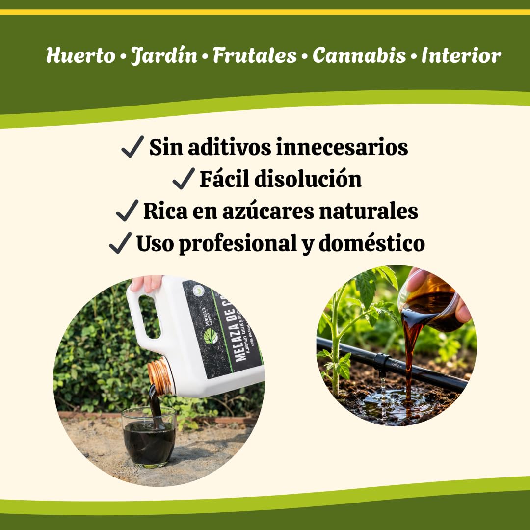 Melaza de Remolacha para Compost, Plantas y Cultivo Ecológico – Abono Orgánico Líquido de Alta Pureza, 12 kg – POBALLE