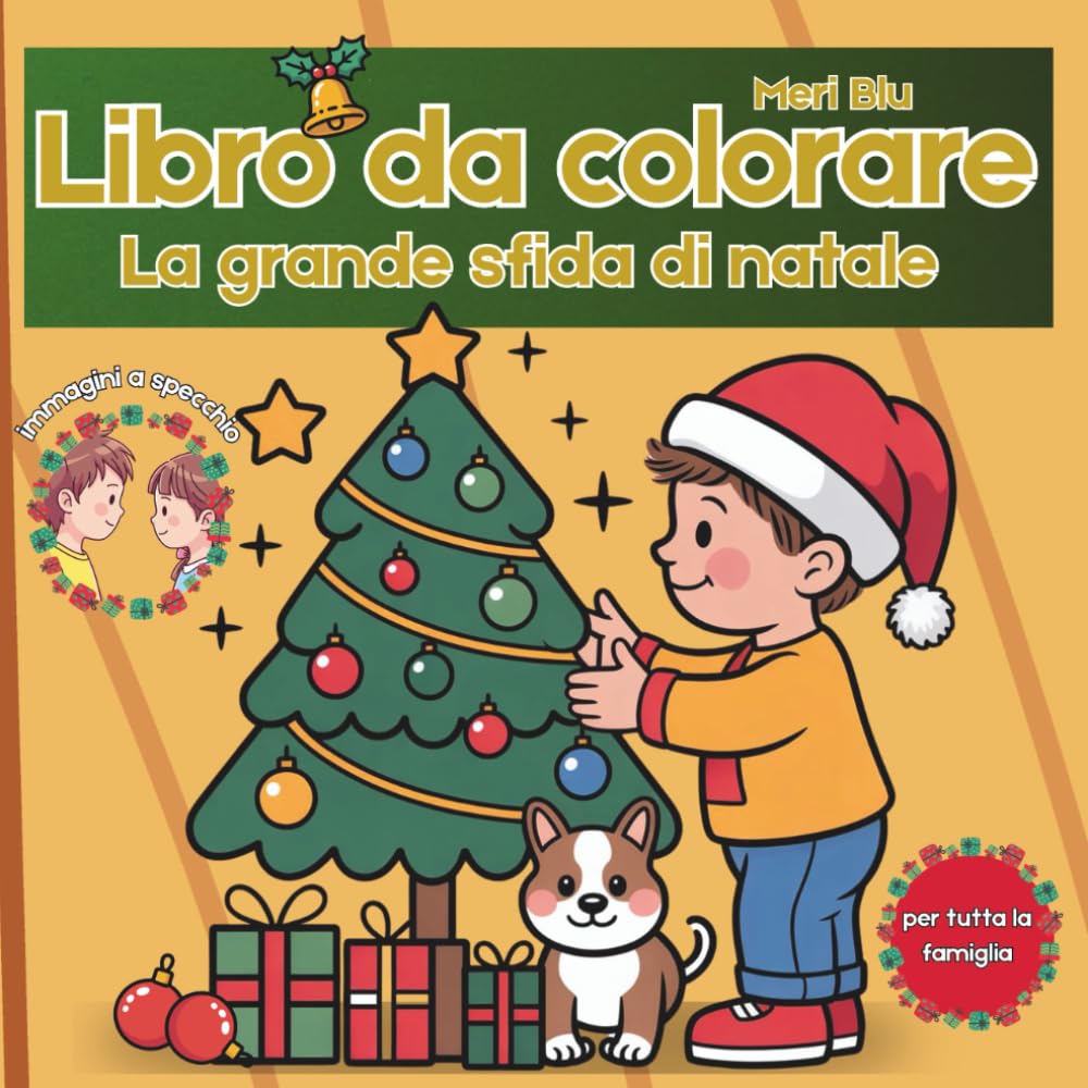 libro da colorare: la grande sfida di Natale