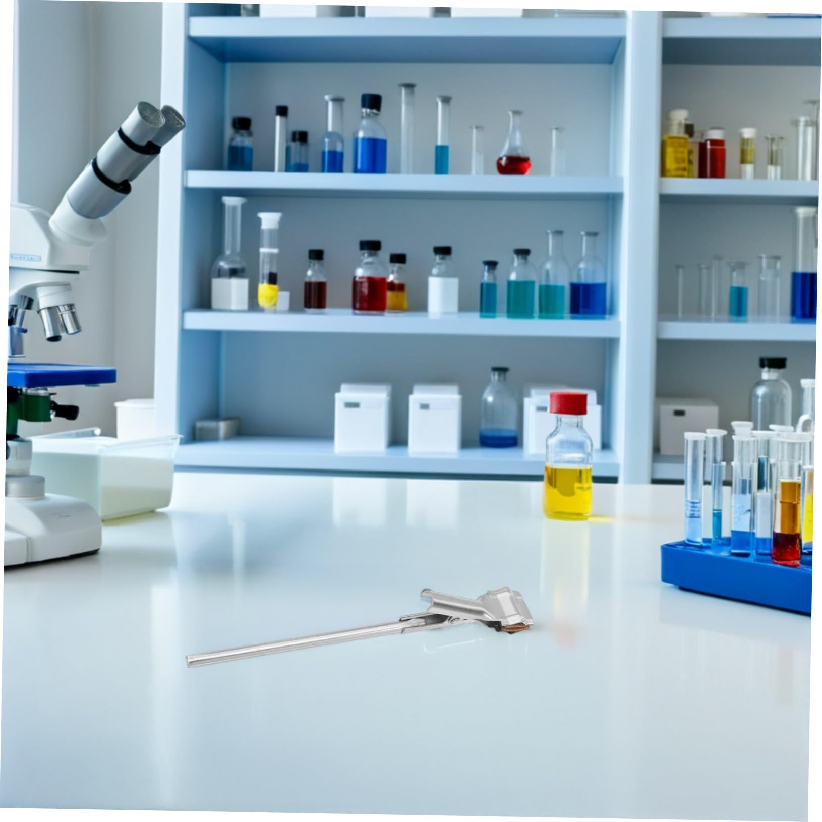 4 Piezas Pinzas de Soporte para Laboratorio de Hierro Abrazaderas Resistentes para Tubos de Ensayo Matraz y Vaso Compatible con Soportes de Anillo para Experimentos Científicos