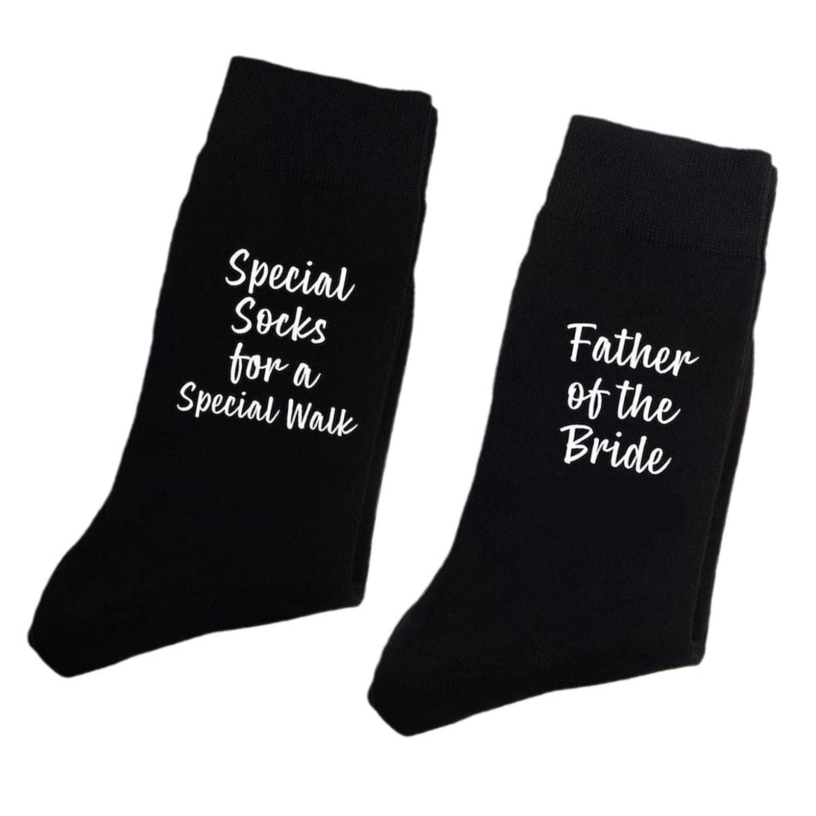Uikios Black Wedding Day Socks For Father Of The Bride Novelty Dad Socks For Celebrations And Wedding Special Walk