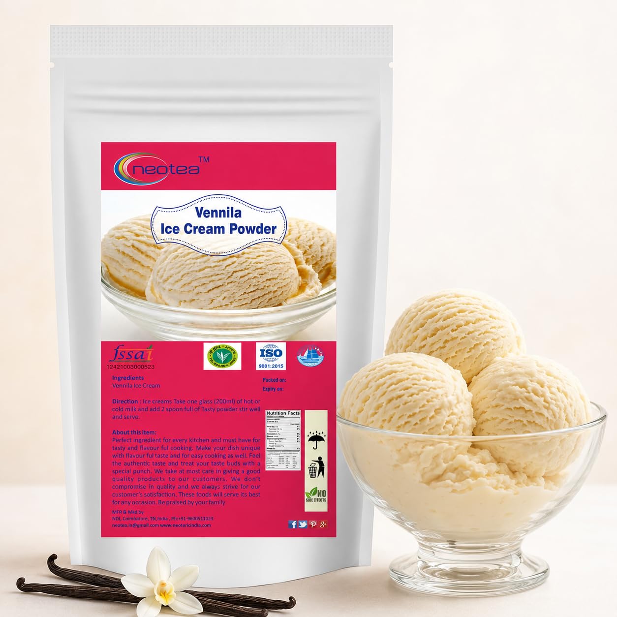 Neotea Vanilla Ice Cream Powder, 500G-picture-10