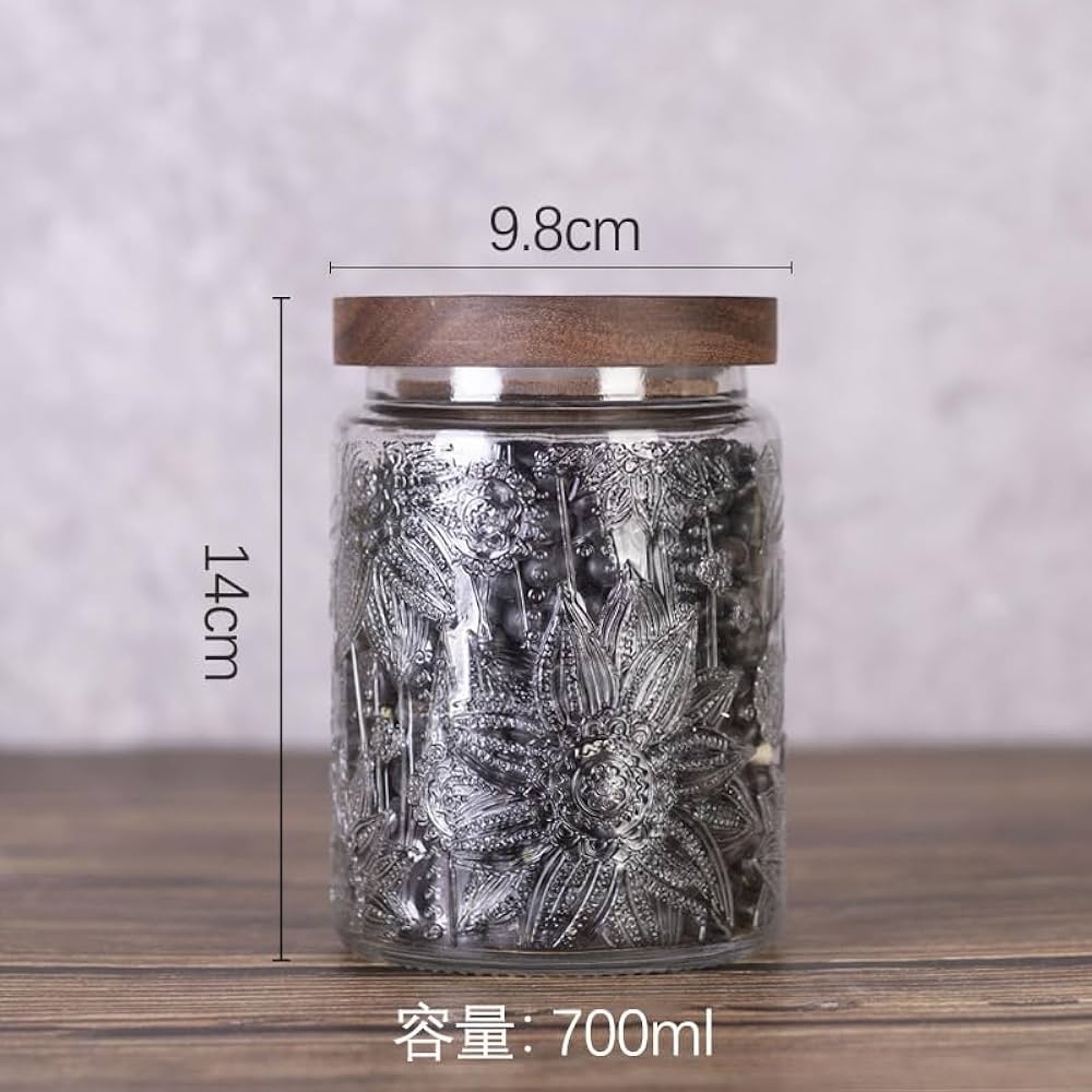 レトロガラス保存瓶 Amazon｜ガラス 瓶 蓋 レトロ ガラスジャー 保存 容器 かわいい