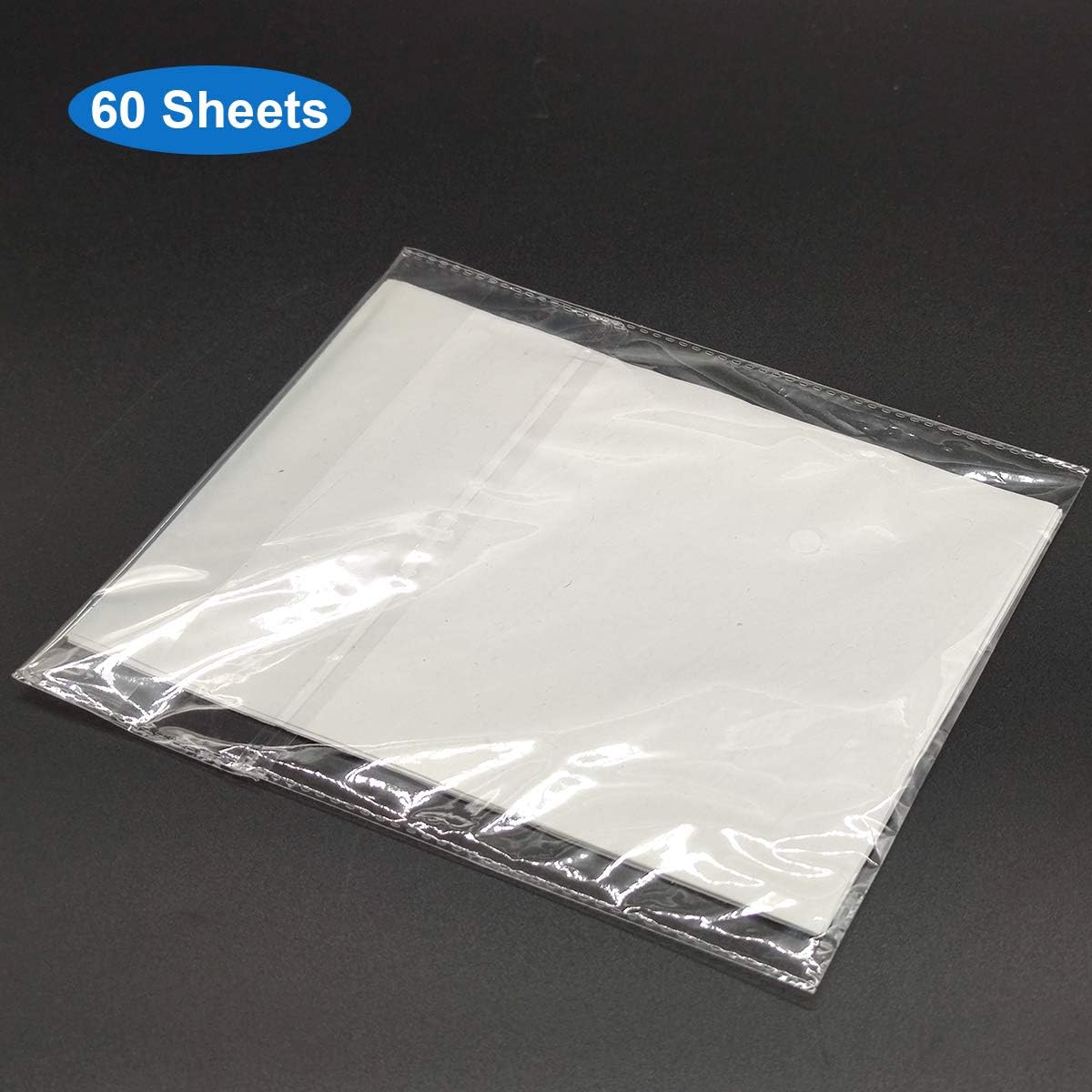 Worown 60 piezas de papel absorbente de prensa de flores A5, papeles secantes, papel de secado de repuesto de 6 x 8 pulgadas para prensa de flores