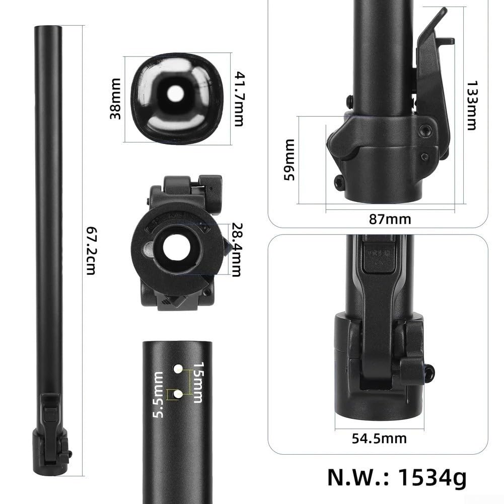 Potence de scooter pliable en alliage d'aluminium pour Xiaomi 6